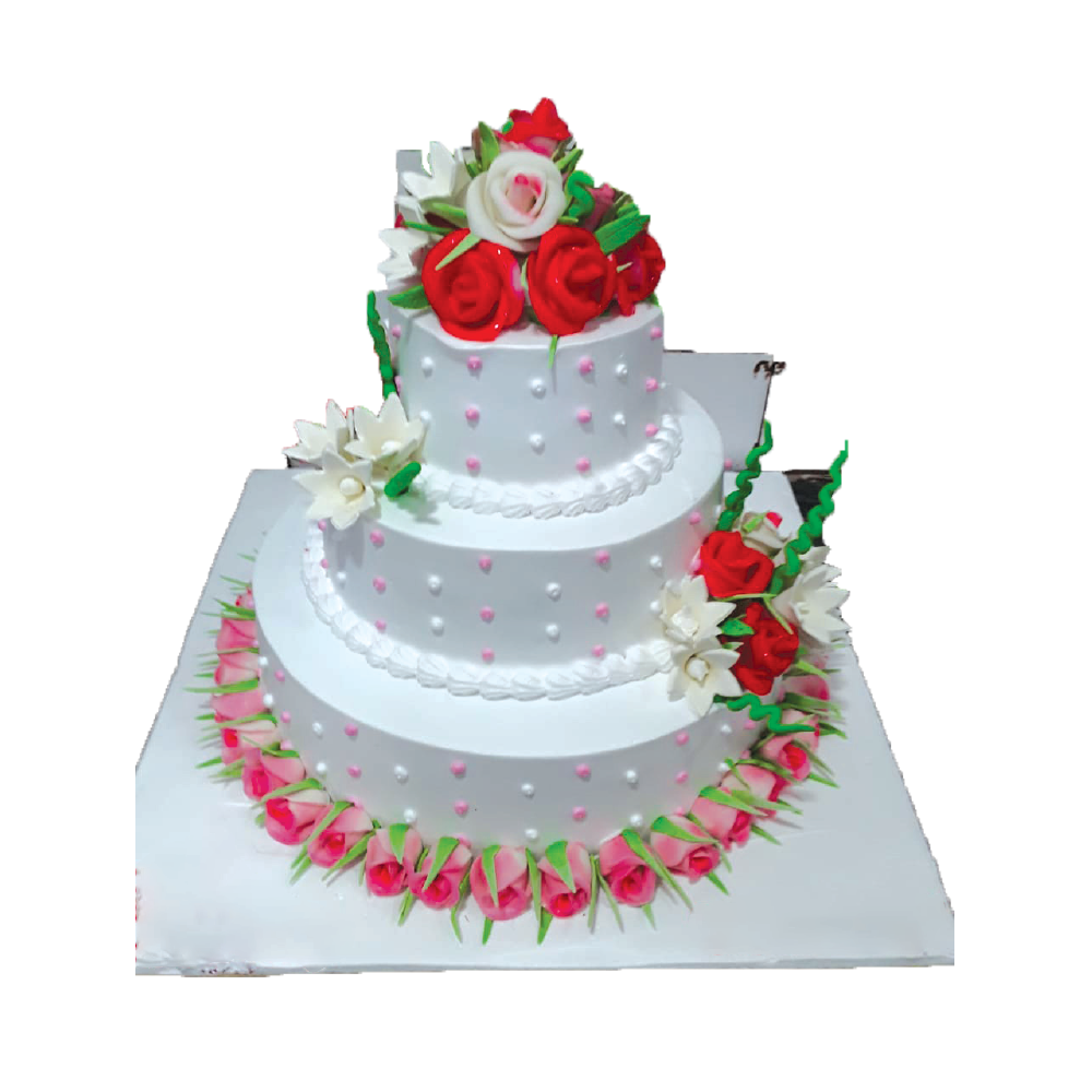 Rose Cascade Cake No.2