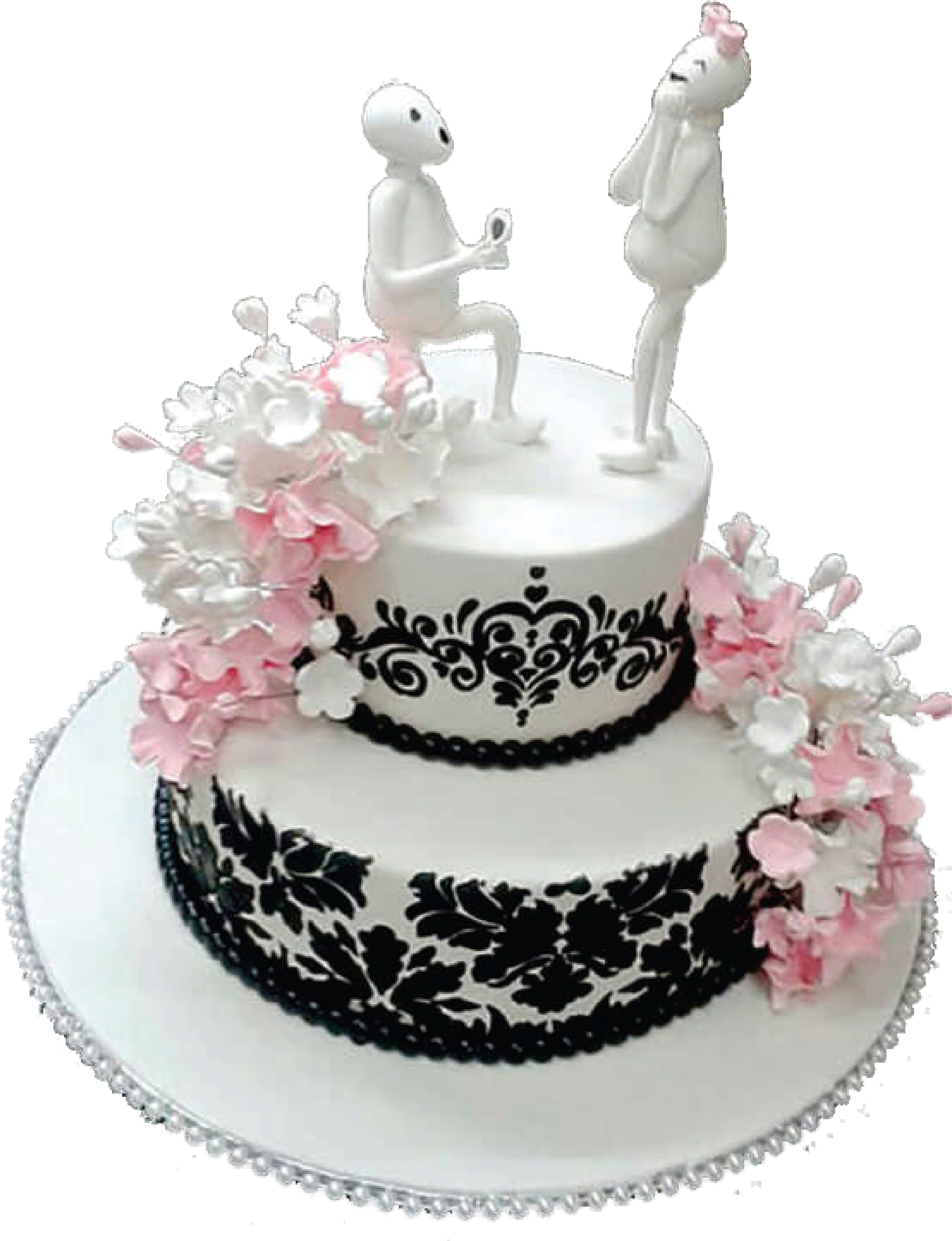 Rose Cascade Cake No.3