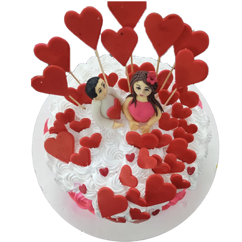 Rose Cascade Cake No.4