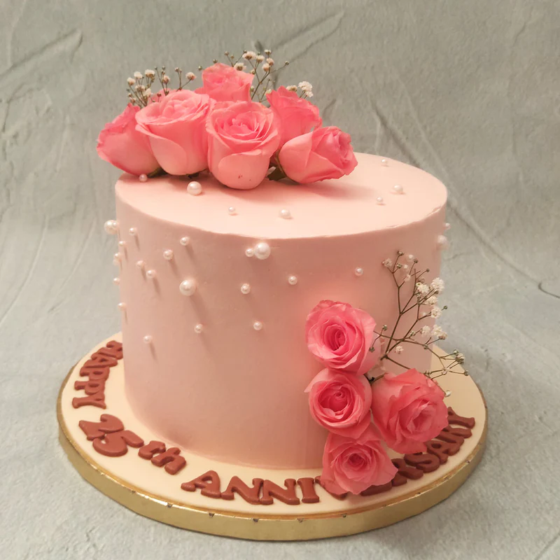 Rose Anniversary Cake